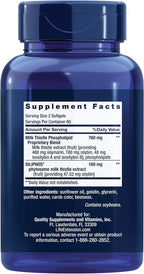 Life Extension Advanced Milk Thistle, Liver Health Supplement, Liver Detox, Cell Division, silymarin, silybin, bioavailable, Gluten Free, Non-GMO, 120 softgels, (Pack of 2)