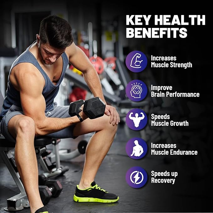 Creatine Monohydrate Gummies for Men & Women – 7200mg High Potency Strength, Muscle Growth & Energy Support Chews – Vegan, Sugar-Free, Non-GMO Workout Supplement for Gym Performance, Recovery