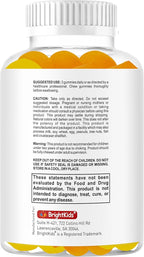 BrightKids Brain Supplements for Memory and Focus, Omega 3 & DHA Focus Gummies for Kids, Memory Booster Focus Supplement for Kids & Teens- Low-Sugar, Natural Fruit Flavor 60 Gummies