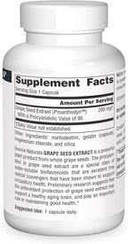 Source Naturals Proanthodyn Grape Seed Extract, Antioxidant Protection, Supports a Healthy Aging Brain*, 200 mg - 90 Capsules