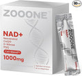 zooone NAD+ 1000mg Liquid Packets Supplement - Premium Nicotinamide Riboside & Resveratrol for Cellular Energy,Advanced NAD Booster for Men & Women (60 Pocket)