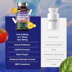 Alpha Lipoic Acid Neuropathy Supplements - with 600mg R-Alpha Lipoic Acid, NAC, ALC, Active Vitamin B12 B1 B2 B6, Magnesium - for Nerve Heath, Liver Detox, Antioxidant & Mental Support