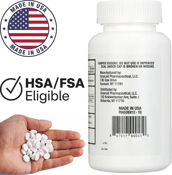 Sodium Chloride Tablets 1gm | Electrolyte Salt for POTS Syndrome and Dysautonomia Support | Rapid Rehydration| 15.4gr. | 300 Count | Made in The USA