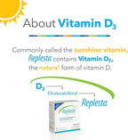 Replesta 50,000 IU Vitamin D3 Cholecalciferol, for Vitamin D Deficiency, Once-Weekly Chewable Wafer, Non-GMO, Natural Orange Flavor, 4 Count (Pack of 1)