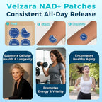 NAD+ Patches Comfortable All-Day Wear Vegan, Water-Resistant 90 Patches