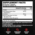 Jacked Factory N.O. XT Nitric Oxide Supplements for Men w/Nitrosigine L Arginine L Citrulline Supplement for Muscle Pumps & Vascularity - Pre Workout Nitric Oxide Booster & Muscle Builder - 30 Caps