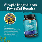 Vitamin B3 Niacinamide 500mg Capsules - Mitochondrial Energy and Potent Skin Supplement - AKA Vitamin B3 Niacin Flush Free and Nicotinamide 500mg - Flush Free Niacin Supplement - 180 Count