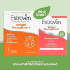 Estroven Weight Management for Menopause Relief - 30 Ct. - Clinically Proven Ingredients Help Manage Weight, Provide Night Sweats & Hot Flash Relief* Drug-Free & Gluten-Free Caplets