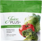 JuicePlus+ Vegetable Blend Soft Chews (Chewables) - Delicious Vegan Gummies with 11 Nutrient-Rich Vegetables for Daily Wellness! Boost Intake of Vitamins & More - For Kids & Adults - (1-mo, 30 Chews)