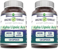 Amazing Formulas Alpha Lipoic Acid | 600 Mg Per Serving Supplement | Capsules | Non-GMO | Gluten Free | Made in USA (120 | 2 Pack)