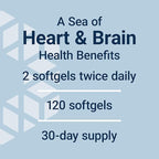 Life Extension Super Omega-3 EPA/DHA Fish Oil, Sesame Lignans & Olive Extract – Cognitive Health, Cholesterol Health Support, Gluten-Free, Non-GMO, 120 Softgels