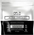 Orlo Vegan Omega 3 Algae Oil 1000mg - Natural Icelandic Nordic Omega-3 EPA & DHA Supplement - Fish Oil & Krill Alternative for Heart & Brain – 60 Easy-to-Swallow Burpless Mini Softgels
