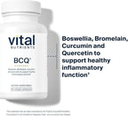 Vital Nutrients BCQ - Vegan Boswellia, Bromelain, Curcumin & Quercetin Supplement - Joint Support Supplement - Supports Sinus & Digestive Health - Gluten, Dairy, Soy Free - 60 Capsules