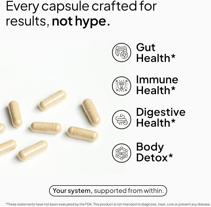 Humming Herbs Sodium Butyrate+ Capsules – 4-in-1 Digestive Support with L-Glutamine + Prebiotic Inulin + Probiotic Blend (10 Billion CFU) – Vegetarian (180)
