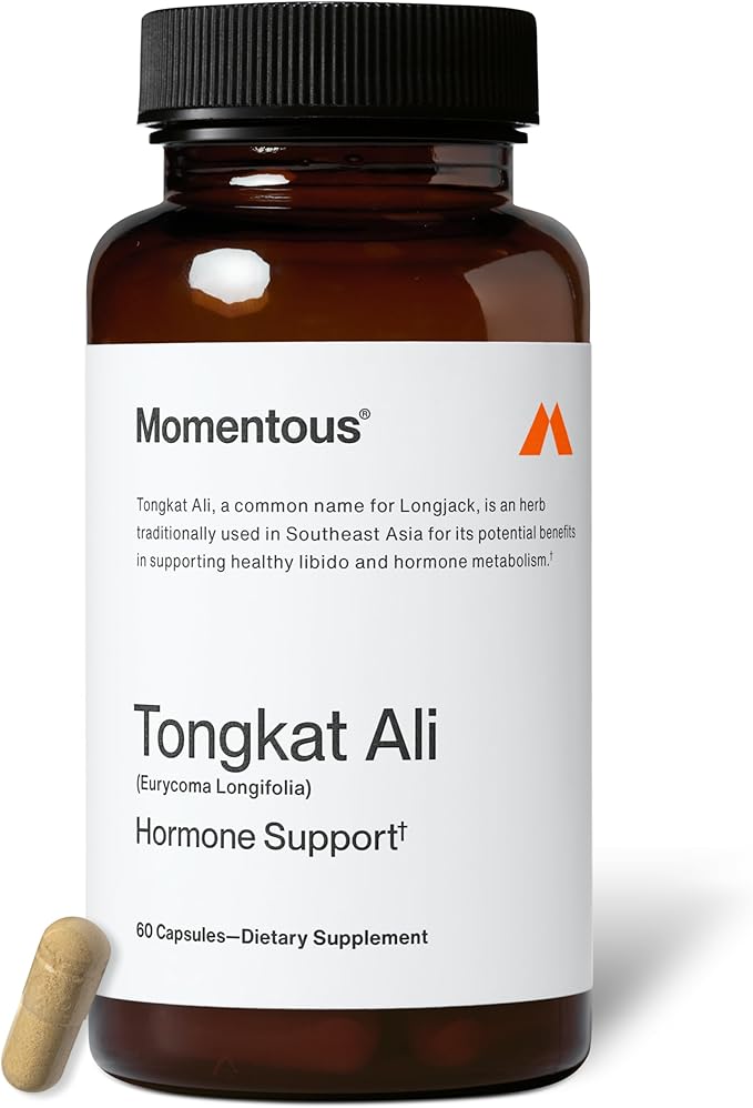 Momentous Tongkat Ali Supplement - Longjack Root Extract Powder for Men & Women - Supports Hormone Balance, Performance, & Mood - Natural Wellness - Informed Sport Certified - 400 mg - 30 Servings