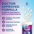 Probiotics for Digestive Gut Health - 100 Billion CFU Per Capsule, 16 Premium Strains & Prebiotics - Best Probiotics for Women & Men, Occasional Constipation, Gas, Immune Health Support - 30 Capsules