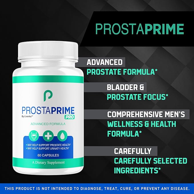 (5 Pack) ProstaPrime Pro Capsules - Official ProstaPrime Pro for Men Pills Supplement Support, Natural Premium Advanced Formula Health & Wellness, ProstaPrime Pro Reviews, 300 Capsules for 5 Months