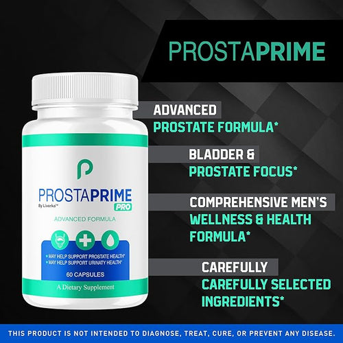 (2 Pack) ProstaPrime Pro Capsules - Official for Men Pills Supplement Support, Natural Premium Advanced Formula Health & Wellness, ProstaPrime Pro Reviews, 120 Capsules for 2 Months