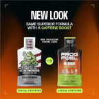 Frog Fuel Ultra Energy Gel & Energized Pre Workout Shot with 120mg Caffeine, 1500mg Beta Alanine, Electrolytes 8g Protein Nano-Hydrolyzed Grass Fed Collagen, 10g Carbs, Berry, 1.2 oz Packets, 24 Pack