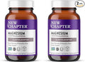 New Chapter Magnesium + Ashwagandha Supplement, 325 mg with Magnesium Glycinate for Muscle Relaxation & Recovery, Heart, Nerve & Bone Health, 2.5X Absorption,Non-GMO-90 ct (3 Month Supply),(Pack of 2)