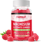 Magnesium Glycinate Gummies - Sugar Free Magnesium Potassium Supplement with Vitamin D, B6, CoQ10 for Calm Mood & Sleep Support - 60 Raspberry Chews