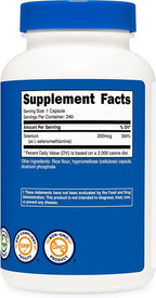 Nutricost Selenium 200mcg, 240 Vegetarian Capsules, Non-GMO, Gluten Free L-Selenomethionine (Pack of 2)