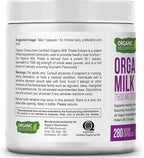 USDA Organic Milk Thistle 30:1 Extract Capsules, 280 Vegan Capsules, Rich in Silymarin Flavonoids, Liver Cleanse and Liver Detox Support, Standardized 30X Extract, Made in the USA