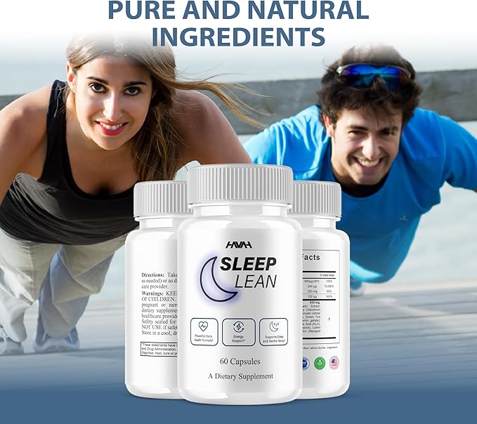 Sleep Lean Capsules, Official Sleep Lean Health and Wellness Supplement Capsules - Maximum Strength, All Natural Sleep Support for Calm and Relaxation, Premium Sleep Lean Support Reviews (60 Capsules)