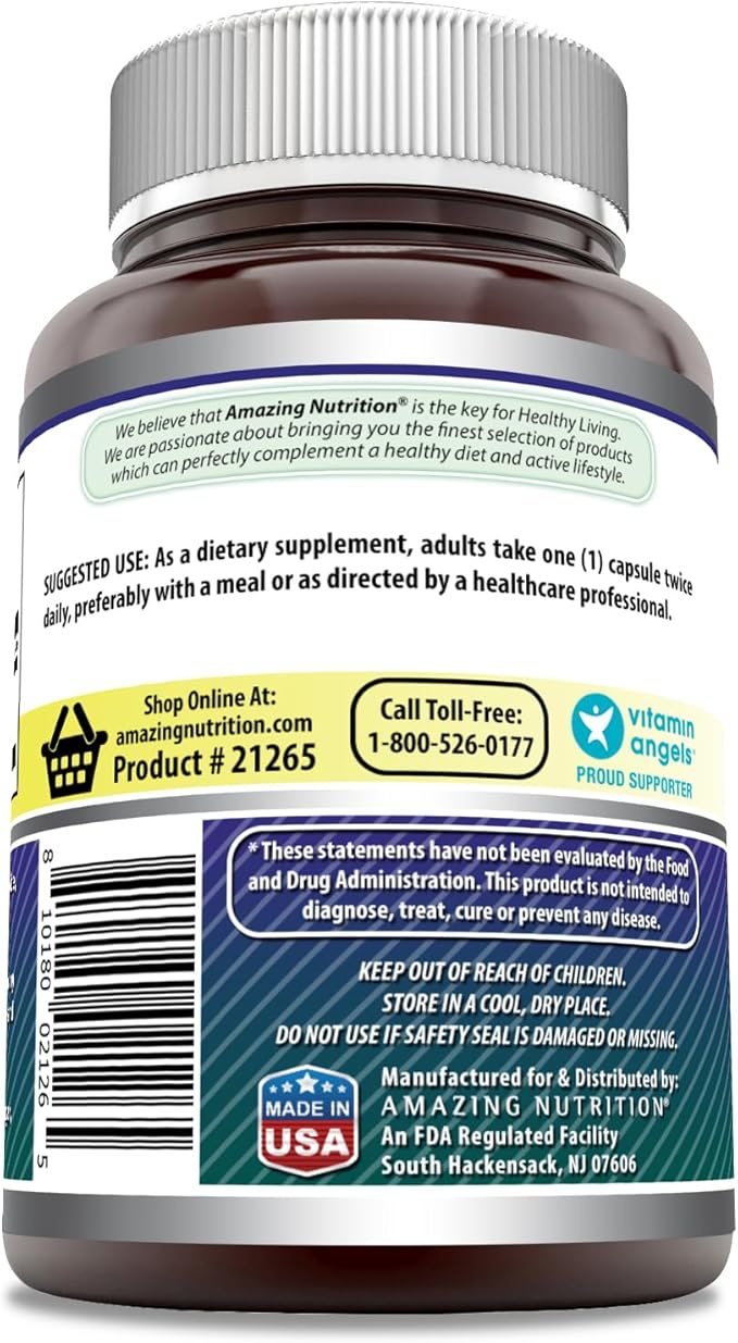 Amazing Formulas Alpha Lipoic Acid | 600 Mg Per Serving Supplement | Capsules | Non-GMO | Gluten Free | Made in USA (120 | 2 Pack)