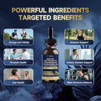 Shilajit Liquid Drops with Saw Palmetto，Ashwagandha，Pumpkin Seed Oil，Sea Moss,Multivitamin - Shilajit for Men - Support Prostate Health & Hair,Energy & lmmune Function - 2FL - Pineapple Flavor