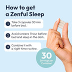 Zenful Sleep 6-in-1 Natural Sleep Aid for Adults Without Melatonin | Deep Sleep Supplement with Ashwagandha KSM-66® and Venetron® | Supports Cortisol Balance & Mood | 90 Capsules
