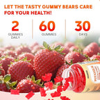 Potassium Citrate Gummies 1200mg for Adults, Women & Men Chewable Potassium Supplement for Muscle Health & Electrolyte Support Sugar Free, Strawberry Flavor, 120 Count