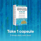 Natural Factors Ultimate Probiotic 12/12 Formula - Digestive Health Support Supplement with Probiotics - Immunity & Gut Health Support Supplement - 120 Vegetarian Capsules (120 Servings)