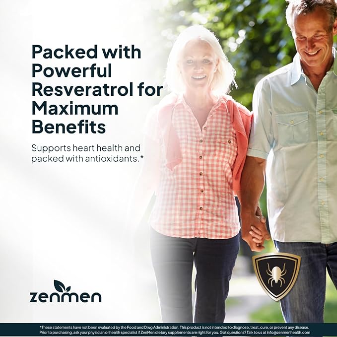 Zenmen Japanese Knotweed Premium Resveratrol USDA 3rd Party Tested Tincture 60ml/2.32 Oz - 1:3 Clinical Strength Ratio - Tick Wellness Aid and Immune Support Supplement - Made in The USA