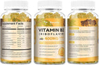Totaria (2 Packs) Vitamin B2 Gummies, Sugar Free Riboflavin 400mg Supplement for Adults & Kids with Magnesium Glycinate 400mg, COQ10 & Elderberry