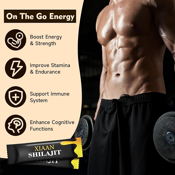 Shilajit Honey Sticks for Men & Women, Pure Himalayan Honey Shilajit with 85+ Trace Minerals, 75%+ Fulvic Acid for Energy Boost, Immune Support 30 Sticks