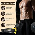Shilajit Honey Sticks for Men & Women, Pure Himalayan Honey Shilajit with 85+ Trace Minerals, 75%+ Fulvic Acid for Energy Boost, Immune Support 30 Sticks