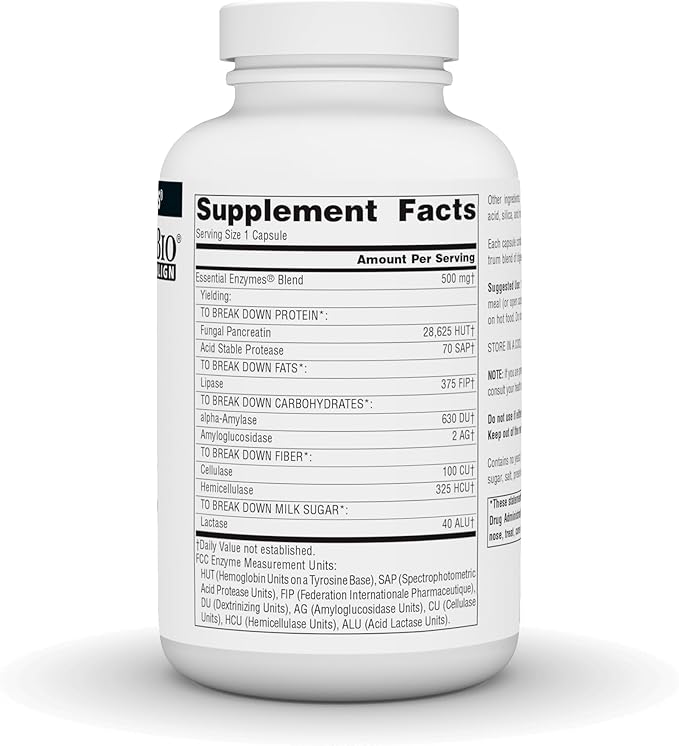 Source Naturals Essential Enzymes Digestive Aid* - 500mg - 240 Capsules