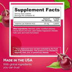 EZ Melts Dissolvable Vitamin B1 25 mg - Thiamin Supplement for Energy, Stress & Cellular Support - No Artificial Flavors - Non-GMO & Vegan - Cherry Burst - 180 Dissolvable Tablets (90 Servings)