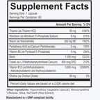 Dr. Westin Childs Thyroid B Complex - Vitamin Capsules for Women & Men, Methylated Supplement, Methylfolate, B12 Methylcobalamin, B1, B2, B3, B5, B6, B7, Support MTHFR, Energy, Focus & Thyroid, 60 Ct