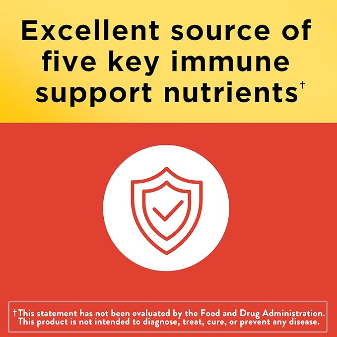 Nature Made Super C, Vitamin C and Zinc with Vitamin D3, Dietary Supplement for Immune Support, 60 Tablets, 60 Day Supply