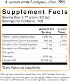 Cocó March N.M.D Vitamin C Powder 1000 mg – Immune Support Supplement with Zinc, Bromelain, Quercetin & L-Lysine, Supports Collagen Production, Vegan, Gluten & Dairy Free, Keto Friendly, 10 oz