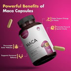 Maca Root Capsules for Women & Men – Maca Root Powder 1500mg per Serving – Vegan Veggie Capsules