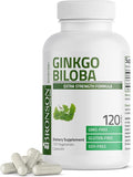 Bronson Ginkgo Biloba Extra Strength Supports Brain Function & Memory Support, 120 Vegetarian Capsules