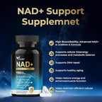 NAD+ Supplement 1500mg - 7-in-1 Liposomal Formula with Urolithin A, CoQ10 & Resveratrol - Cellular Energy, Muscle Health & Healthy Aging Support for Women & Men- 120 Capsules