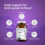 Metagenics Magnesium L-Threonate - Magtein Magnesium for Brain Health, Memory, Learning & Cognitive Support - Clinically Studied Bioavailable Form - Non-GMO, Gluten-Free, Vegan - 120 Capsules