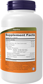 NOW Foods Supplements, Super Enzymes, Formulated with Bromelain, Ox Bile, Pancreatin and Papain,180 Capsules