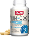 Jarrow Formulas - DIM + CDG Veggie Capsules - 30 Count - DIM & CDG Supplement - For Hormone Balance - Non-GMO - Gluten Free