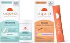 Uqora Promote & Flush Bundle - Vaginal Health* Probiotic with Lactoferrin & Lactobacillus + Urinary Tract* Drink with D-Mannose, Vitamin C, B6, Minerals - Gluten-Free & Vegan