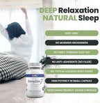 Dr.K&C SleepZen7 Sleep Supplement – All Natural Botanical Plant Sourced 1200 mg 100 Veggie Capsules Sleeping Support Organic Tart Cherry Valerian Root Extract No Filler Non GMO